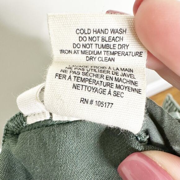 Ulla Johnson Kingston Army Green High Rise Pegged Crop Jeans size 2 - Picture 11 of 13